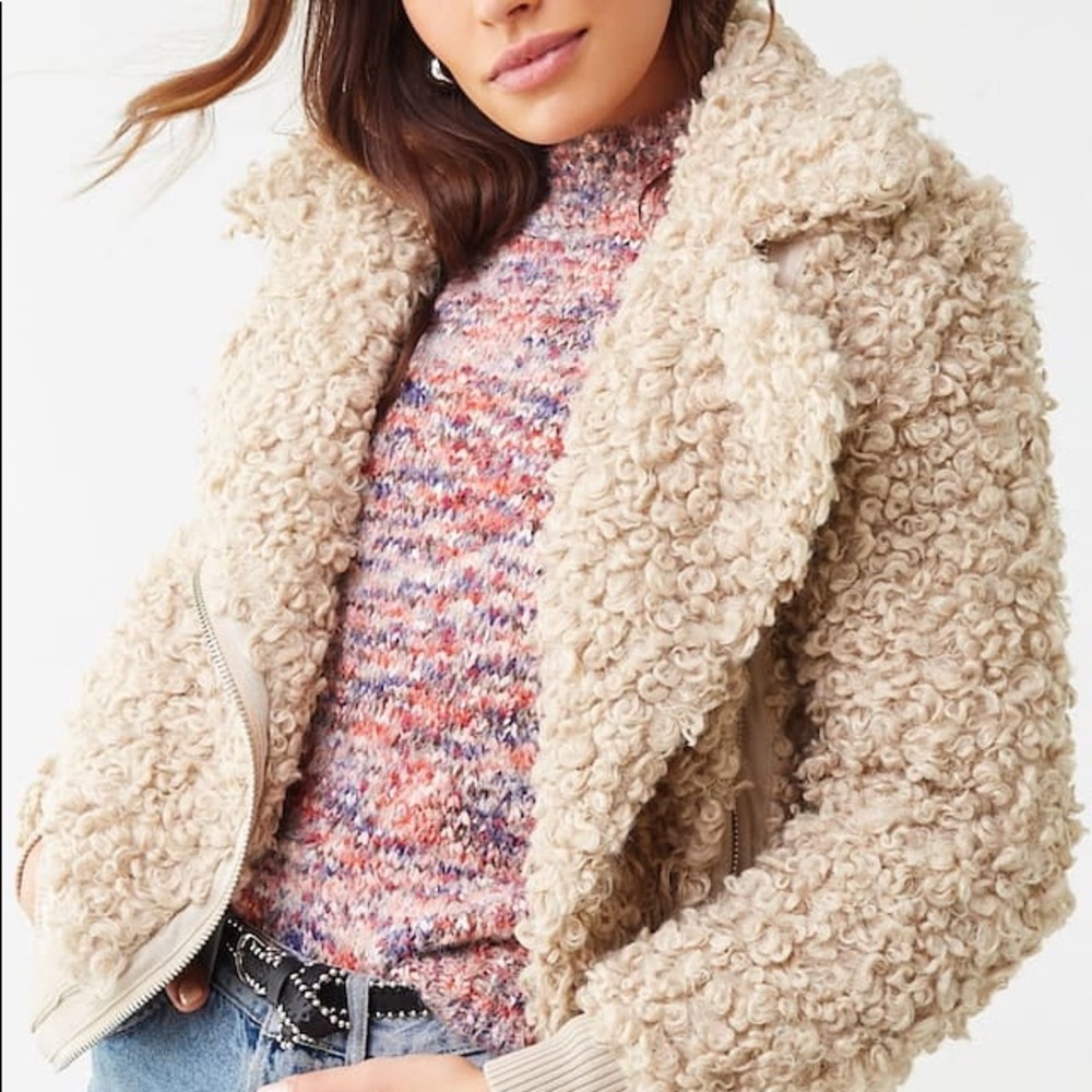 Faux Shearling Jacket - Picture 2 of 7